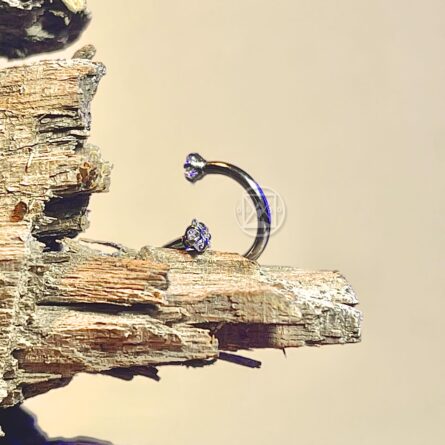 Joia Twister Aco Zirconia Estrela - 1.2x8x3 Unid - Imagem 3