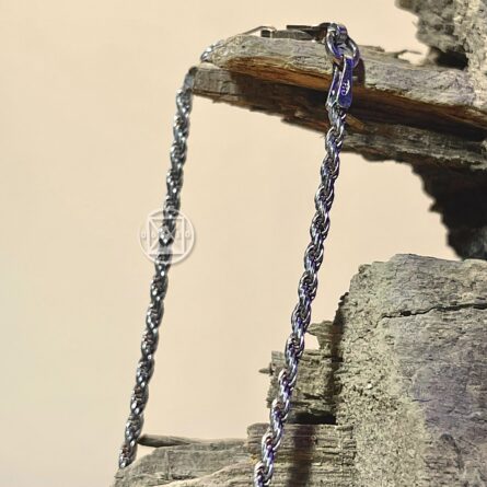 Joia Prata 925 Tornozeleira Ponto Baiano 25cm/1.5mm - Unid. - Imagem 2