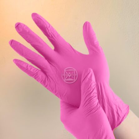 Luva Unigloves Latex Pink Cx - M 100 - Imagem 3